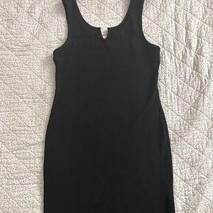 Love tree Women’s Black Ribbed Tank Mini Dress